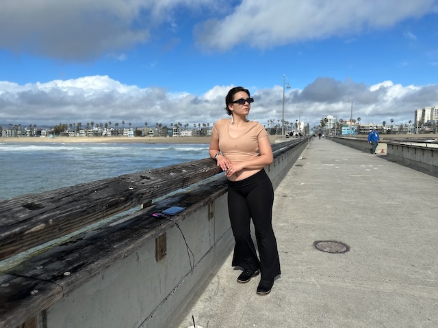 Jade on the Venice Beach pier