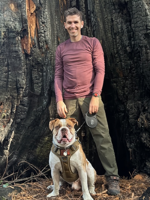 Josh and Malcolm out for a hike